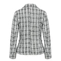 Two-piece plaid tweed women blazer suit Casual streetwear suits - SunLify