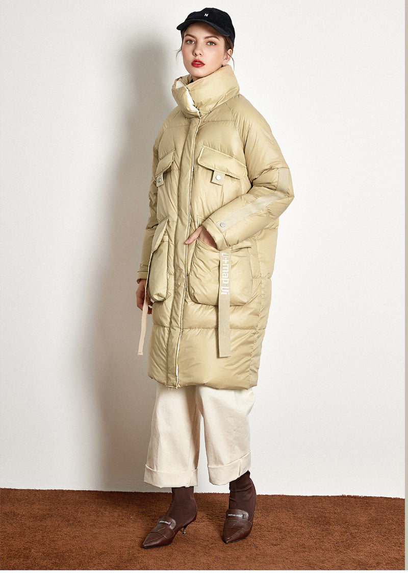 Down Jacket Thick Long White Duck Down Jacket - SunLify