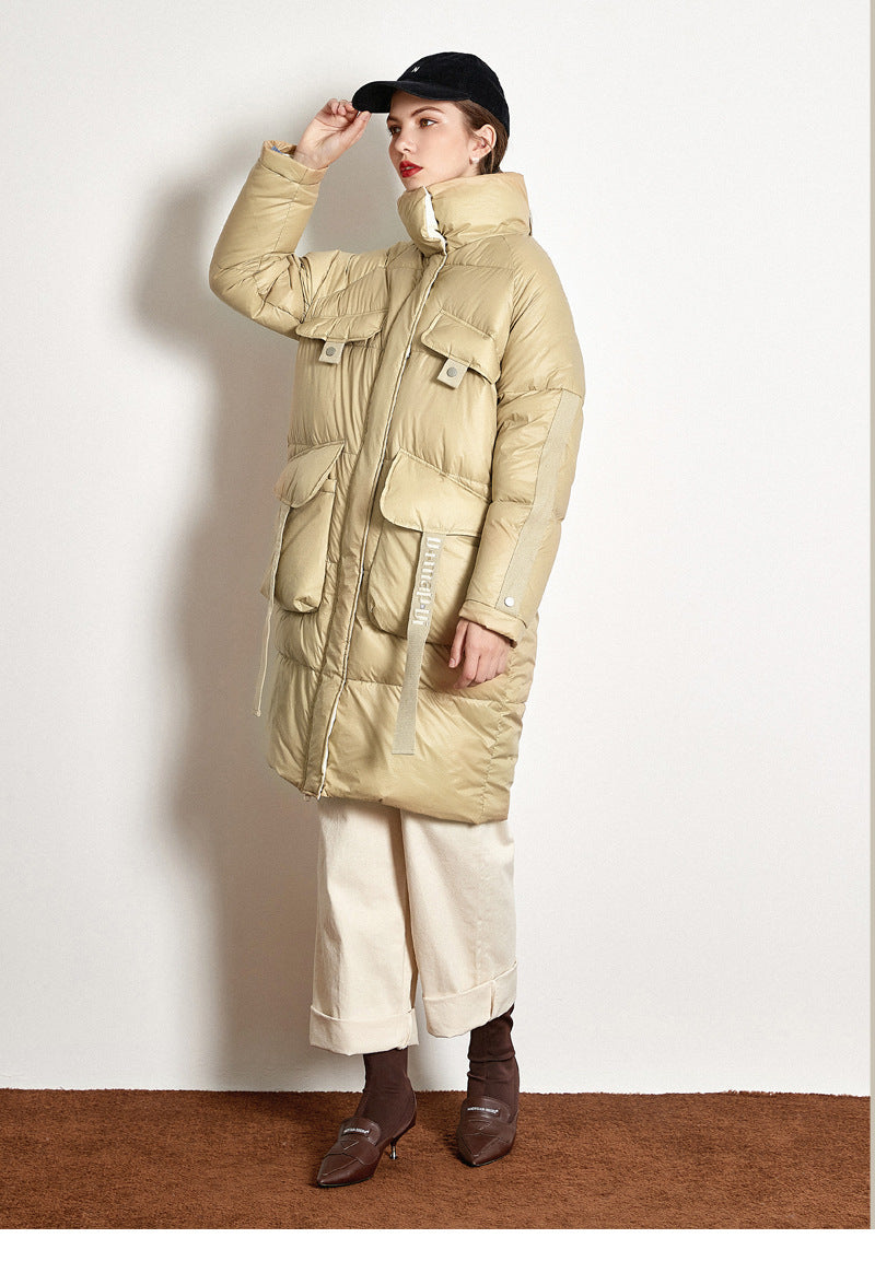 Down Jacket Thick Long White Duck Down Jacket - SunLify