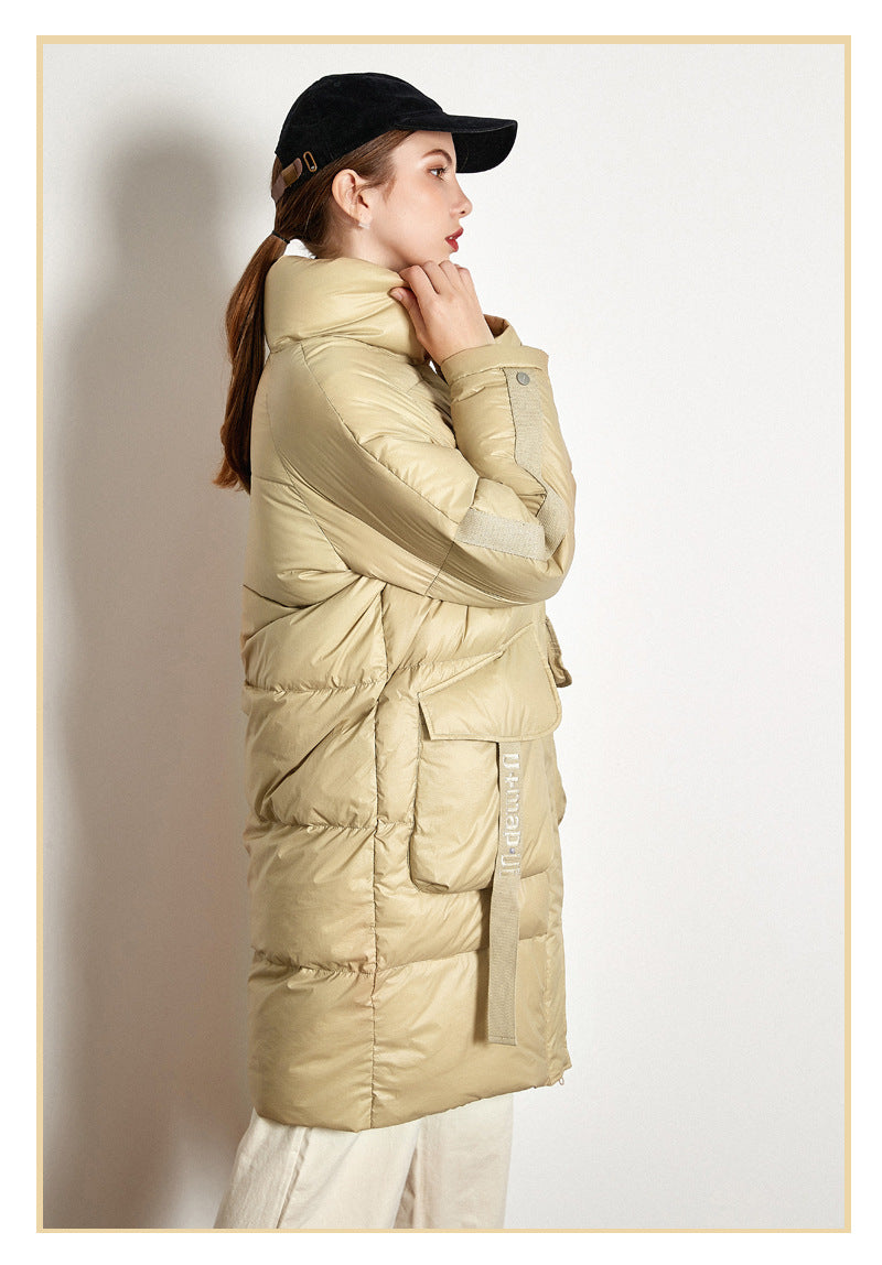 Down Jacket Thick Long White Duck Down Jacket - SunLify