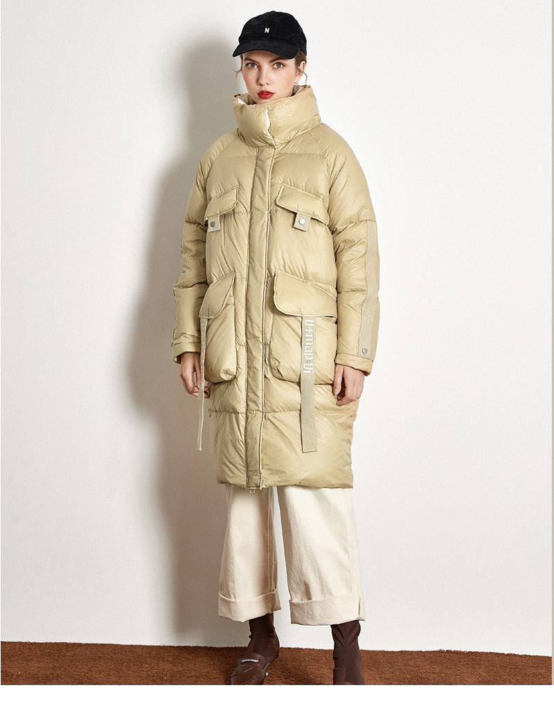 Down Jacket Thick Long White Duck Down Jacket - SunLify