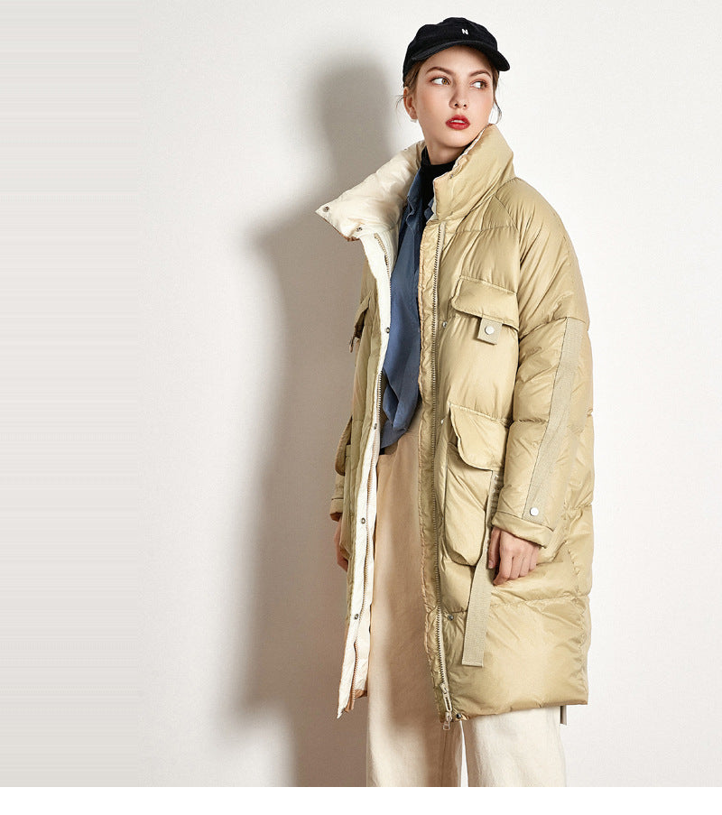 Down Jacket Thick Long White Duck Down Jacket - SunLify