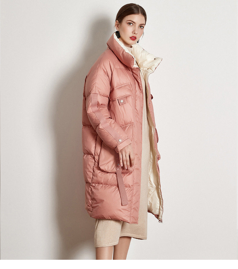 Down Jacket Thick Long White Duck Down Jacket - SunLify