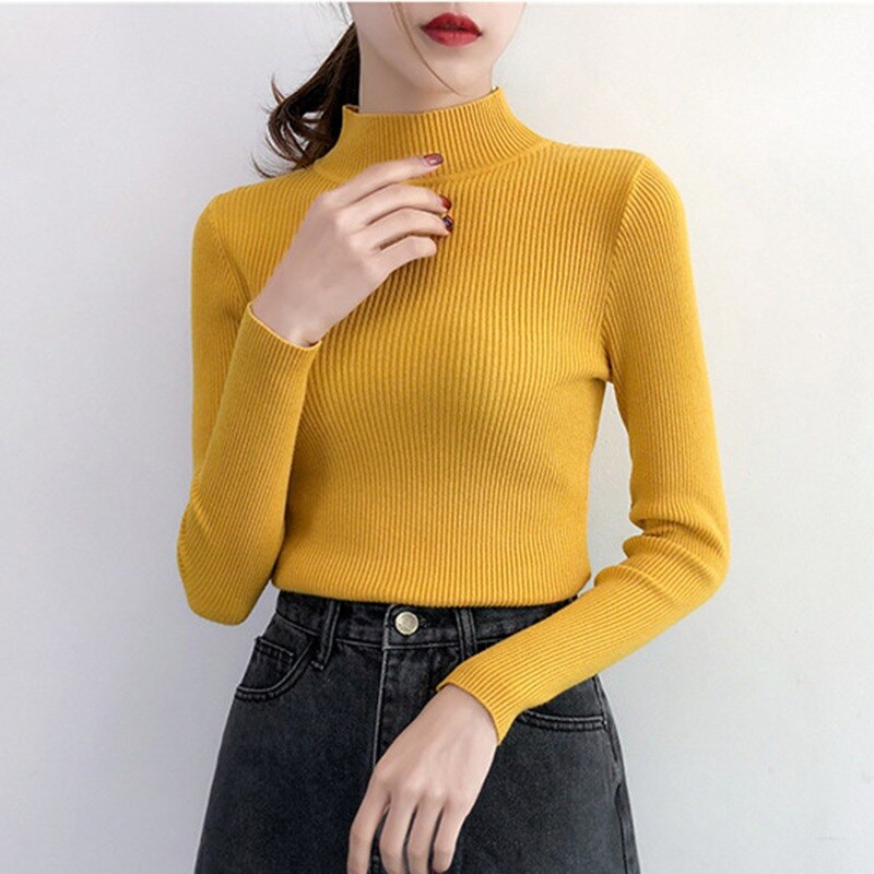 Autumn Winter Sweater Women Long Sleeve Pullover Women Slim Sweaters - SunLify