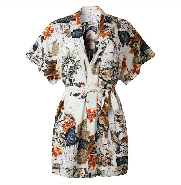 Casual Summer Dress Women Button Elegant Print Short Mini Dresses Beach New Arrival  White Fashion Clothes Sundress Trendyol - SunLify