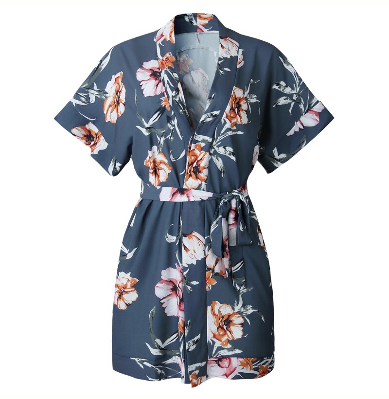 Casual Summer Dress Women Button Elegant Print Short Mini Dresses Beach New Arrival  White Fashion Clothes Sundress Trendyol - SunLify