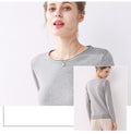 Knitted Sweater Autumn Winter Women Pure Pink Long Sleeve Tops Fashion Ladies Pullover Basic Sweaters Fall  Womens Clothing - SunLify