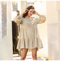 Dress Women Ruffle Ruched Mini Dresses Summer Spring Casual Loose Fit Clothing Free People Leisure  Soft Dresses For Women - SunLify