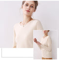 Knitted Sweater Autumn Winter Women Pure Pink Long Sleeve Tops Fashion Ladies Pullover Basic Sweaters Fall  Womens Clothing - SunLify