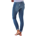 High Waist Jeans For Women Fashion Slim Hole Leopard Patchwork Long Jeans Sexy Ripped Denim Jeans Pants Push Up Jeans Boyfriend - SunLify
