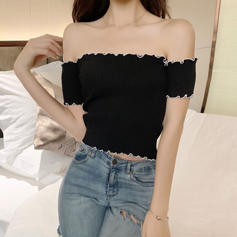 Summer Off Shoulder T-shirts Top - SunLify