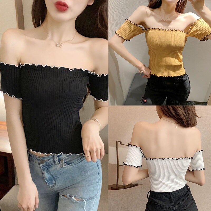 Summer Off Shoulder T-shirts Top - SunLify