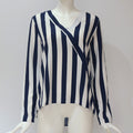 Women Striped Blouse Shirt Long Sleeve - SunLify