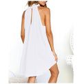 Lossky Women Dress Summer Casual Linen Clothes Ladies Loose Sleeveless White Dresses To Knees Vestido New Arrival  Fashion - SunLify