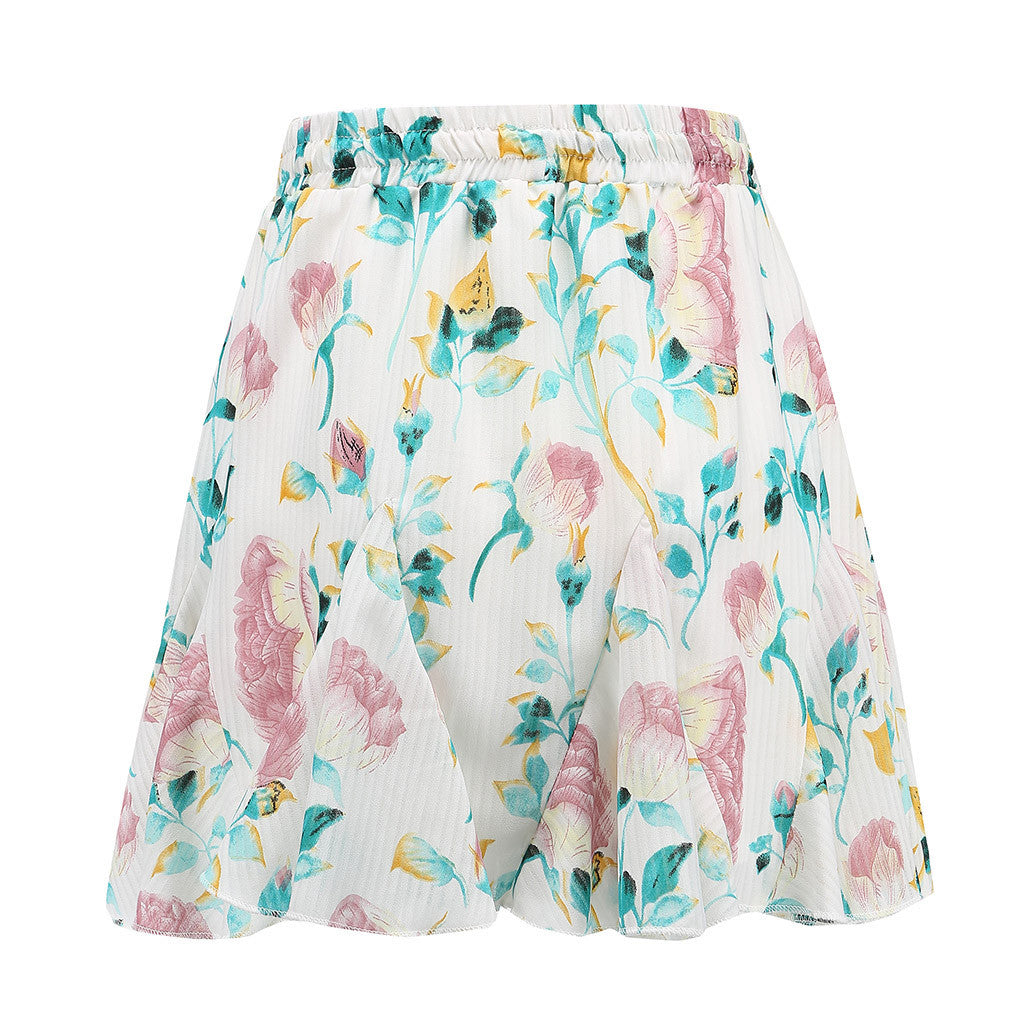 Women's Floral Printing Party Short A-Line Skirts - SunLify