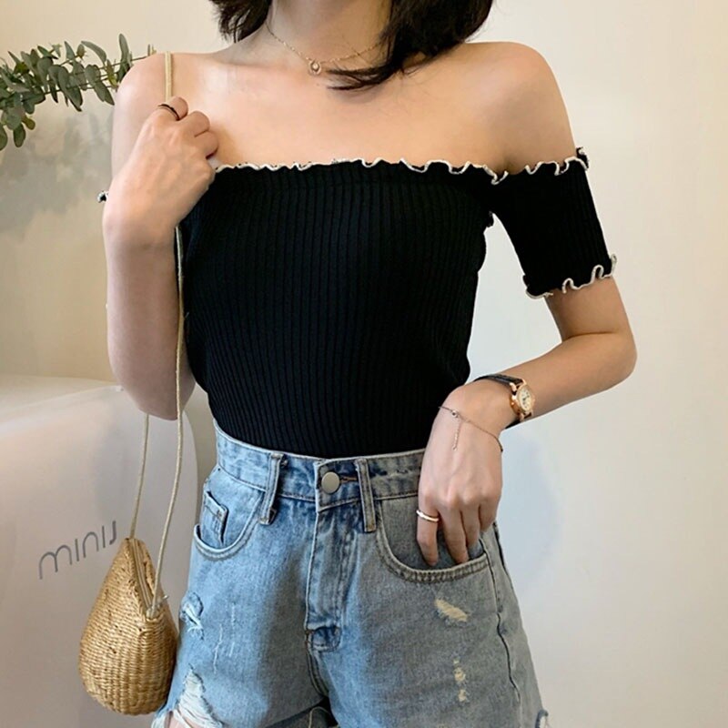 Summer Off Shoulder T-shirts Top - SunLify