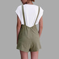 Jumpsuit for women Linen pockets Rompers Playsuit Shorts Pants - SunLify