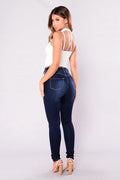 New High Waist push up denim jeans Women Slim fit calca jeans ladies elastic skinny jeans Sexy stretch vintage Pencil pants - SunLify