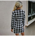 Sweater Dress Women Autumn Winter Elegant Office Plaid Long Sleeve Knit Clothes Slim Fit Black Ladies Dresses New Arrival - SunLify