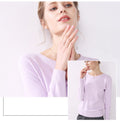 Knitted Sweater Autumn Winter Women Pure Pink Long Sleeve Tops Fashion Ladies Pullover Basic Sweaters Fall  Womens Clothing - SunLify