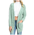 Long Sweater Cardigan Women Autumn Winter Long Sleeve Pink Knitted Clothing Pocket Ladies Oversized Plus Size Fashion Tops - SunLify