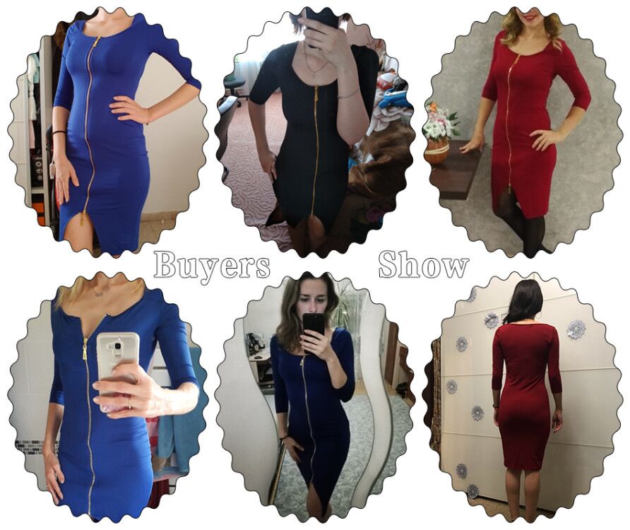 Lossky Women Sexy Club Low Cut Bodycon Dress Red Velvet Sheath  Burgundy Fashion Black Pure Spring pencil dresses for office - SunLify