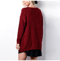 Long Sweater Cardigan Women Autumn Winter Long Sleeve Pink Knitted Clothing Pocket Ladies Oversized Plus Size Fashion Tops - SunLify