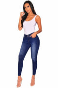 Jeans for Women mom Jeans High Waist Jeans female High Elastic plus size Stretch Jeans Ladies washed denim skinny pencil pants - SunLify