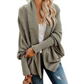 Autumn winter women cardigan batwing sleeve casual coat clothes - SunLify