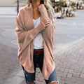 Autumn winter women cardigan batwing sleeve casual coat clothes - SunLify