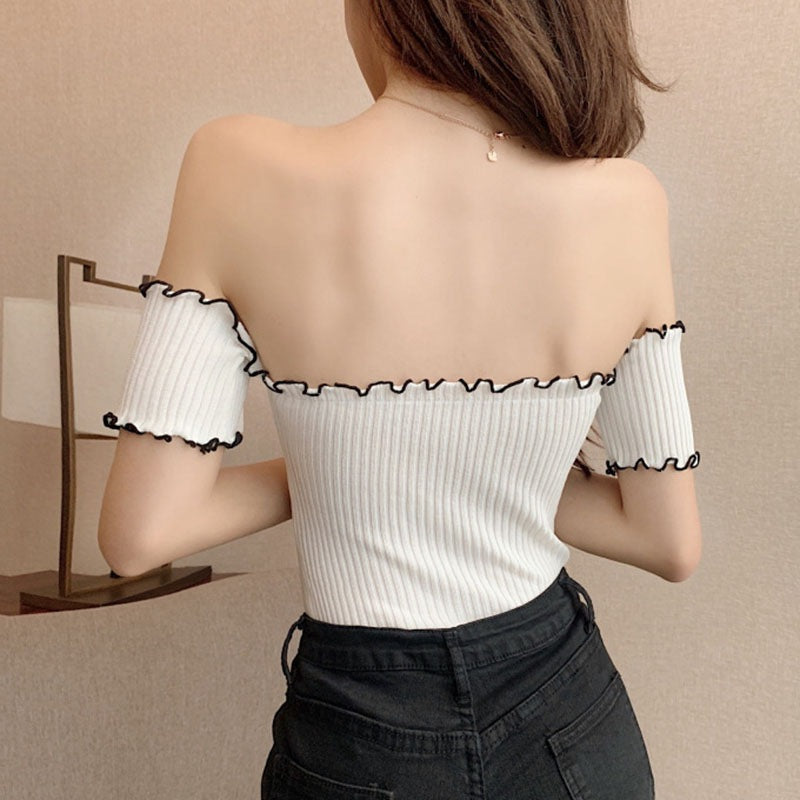 Summer Off Shoulder T-shirts Top - SunLify