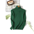 Long Sleeve Ribbed Sweater for Women Warm Pullover Knitted Sweater - SunLify