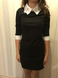 Winter Autumn Women Dress Turn-Down Collar Slim Casual Dress - SunLify