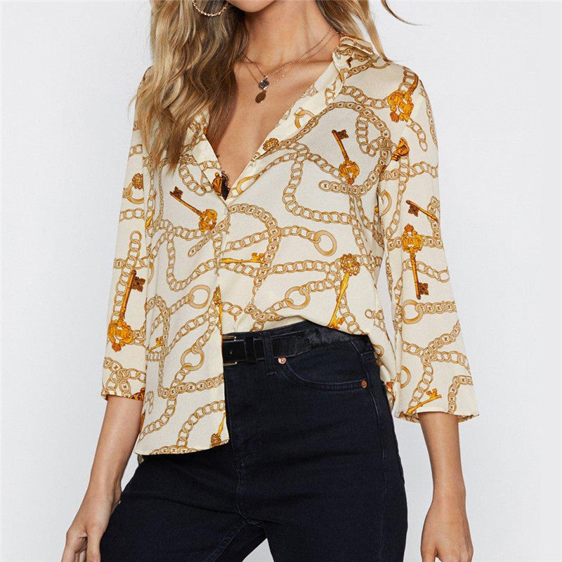 Women Blouses Summer Chiffon Blouse Office Casual Tops - SunLify