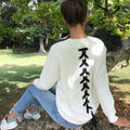 Women Long-sleeve Sweatshirt Round Neck Lace Up Casual Pullover - SunLify