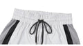 Silver Reflective Color Block Sports Hoodie Pants Suit Set - SunLify