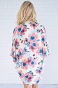 Bohemia Flower Print Summer Beach Women's Cardigan Loose Chiffon Coat - SunLify