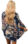 Bohemia Flower Print Summer Beach Women's Cardigan Loose Chiffon Coat - SunLify