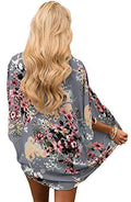 Bohemia Flower Print Summer Beach Women's Cardigan Loose Chiffon Coat - SunLify