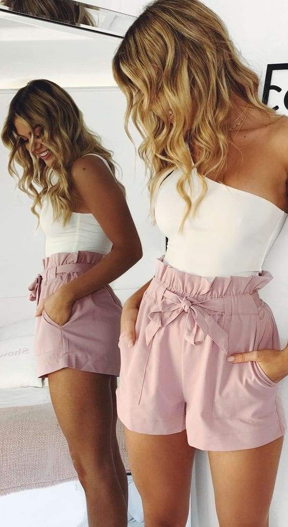 Beach Hot Pants Summer Shorts Beach High Waist Shorts Ladies Shorts - SunLify