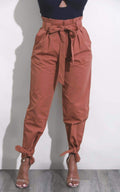 Casual Long Trousers Women Summer Pencil Pants Three Bow Band - SunLify