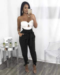 Casual Long Trousers Women Summer Pencil Pants Three Bow Band - SunLify