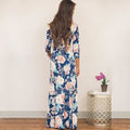 Women Summer Floral Print Maxi Dress Boho Style Long Beach Dress - SunLify